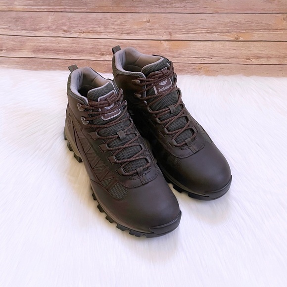 Timberland Men’s Mt. Maddsen Dark Brown Mid Hiker Boots - Picture 3 of 7